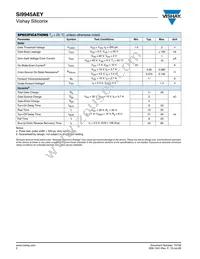 SI9945AEY-T1 Datasheet Page 2