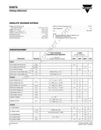 SI9976DY-T1-E3 Datasheet Page 2