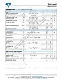 SIA413ADJ-T1-GE3 Datasheet Page 2