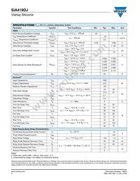 SIA419DJ-T1-GE3 Datasheet Page 2