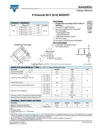 SIA425EDJ-T1-GE3 Datasheet Cover