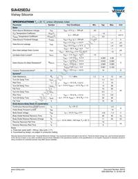 SIA425EDJ-T1-GE3 Datasheet Page 2