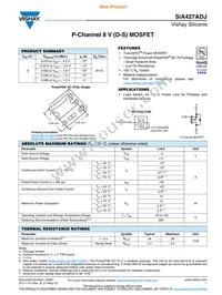 SIA427ADJ-T1-GE3 Datasheet Cover