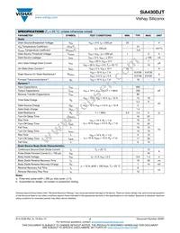 SIA430DJT-T4-GE3 Datasheet Page 2
