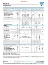 SIA431DJ-T1-GE3 Datasheet Page 2