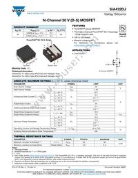 SIA432DJ-T1-GE3 Datasheet Cover