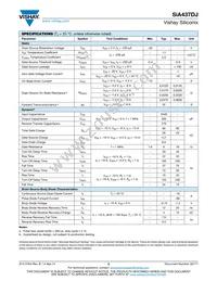 SIA437DJ-T1-GE3 Datasheet Page 2