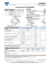 SIA439EDJ-T1-GE3 Datasheet Cover