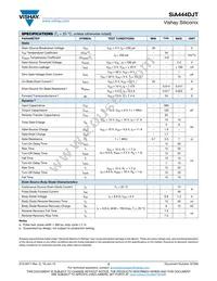 SIA444DJT-T4-GE3 Datasheet Page 2