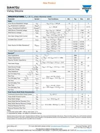 SIA447DJ-T1-GE3 Datasheet Page 2