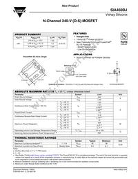 SIA450DJ-T1-GE3 Datasheet Cover