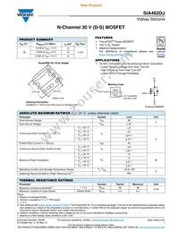 SIA462DJ-T4-GE3 Datasheet Cover