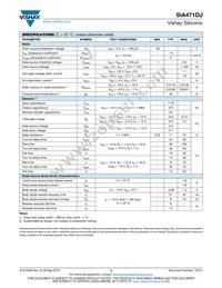 SIA471DJ-T1-GE3 Datasheet Page 2