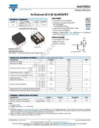 SIA472EDJ-T1-GE3 Datasheet Cover