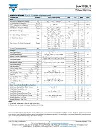 SIA477EDJT-T1-GE3 Datasheet Page 2