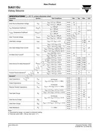 SIA511DJ-T1-GE3 Datasheet Page 2