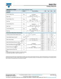 SIA517DJ-T1-GE3 Datasheet Page 3