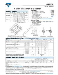 SIA527DJ-T1-GE3 Datasheet Cover