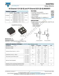 SIA537EDJ-T1-GE3 Datasheet Cover