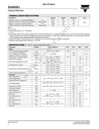 SIA850DJ-T1-GE3 Datasheet Page 2