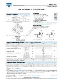 SIA910EDJ-T1-GE3 Datasheet Cover