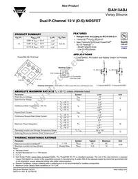 SIA913ADJ-T1-GE3 Datasheet Cover