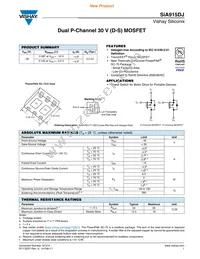 SIA915DJ-T4-GE3 Datasheet Cover