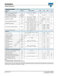 SIA923EDJ-T1-GE3 Datasheet Page 2