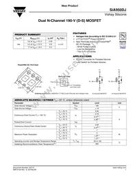 SIA950DJ-T1-GE3 Datasheet Cover