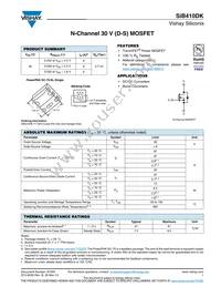 SIB410DK-T1-GE3 Datasheet Cover