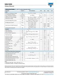 SIB410DK-T1-GE3 Datasheet Page 2