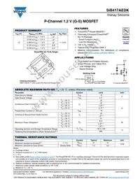 SIB417AEDK-T1-GE3 Datasheet Cover