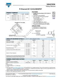 SIB457EDK-T1-GE3 Datasheet Cover