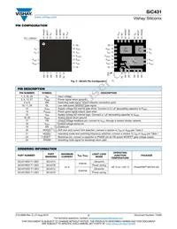 SIC431AED-T1-GE3 Datasheet Page 2
