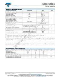 SIC521CD-T1-GE3 Datasheet Page 3
