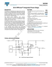 SIC530CD-T1-GE3 Datasheet Cover