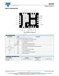 SIC530CD-T1-GE3 Datasheet Page 2