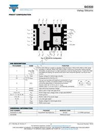 SIC533CD-T1-GE3 Datasheet Page 2