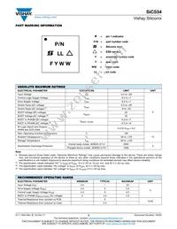 SIC534CD-T1-GE3 Datasheet Page 3