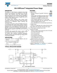 SIC652CD-T1-GE3 Datasheet Cover