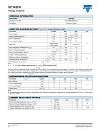SIC762CD-T1-GE3 Datasheet Page 2