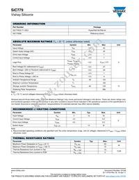 SIC779CD-T1-GE3 Datasheet Page 2