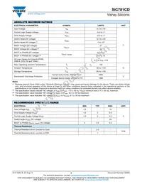 SIC781CD-T1-GE3 Datasheet Page 3