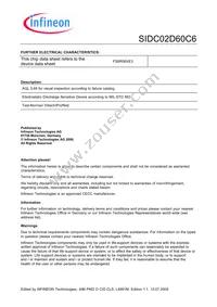 SIDC02D60C6X1SA4 Datasheet Page 4