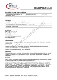 SIDC11D60SIC3 Datasheet Page 4