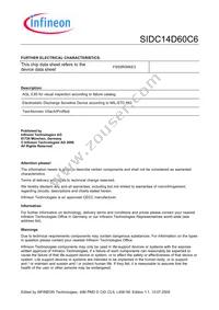 SIDC14D60C6Y Datasheet Page 4