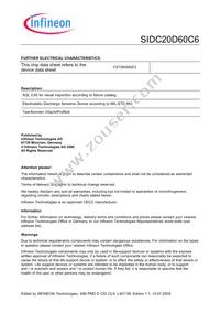 SIDC20D60C6 Datasheet Page 4