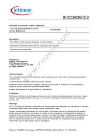 SIDC38D60C6X1SA3 Datasheet Page 4