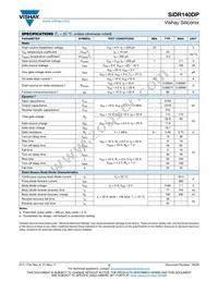 SIDR140DP-T1-GE3 Datasheet Page 2