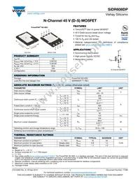 SIDR608DP-T1-RE3 Datasheet Cover